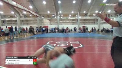 141 lbs Consi of 8 #1 - Timmy Martinez, Newberry College vs Mason Wohltman, Unattached ODU