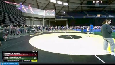 56 lbs Champ. Round 1 - Landon Anstrom, Tahoma Jr. Bears Wrestling Club vs Maverick Gibson, Inland Northwest Wrestling Training Center