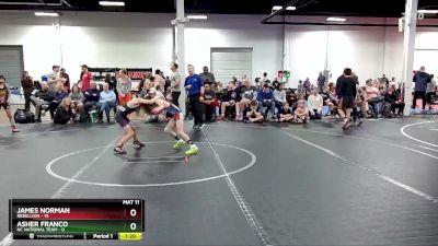 60 lbs Semis (4 Team) - James Norman, Rebellion vs Asher Franco, NC National Team