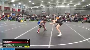 132 lbs Round 1 (8 Team) - Kael Kurtz, Iowa Black vs Gavin Cotton, Montana Maroon