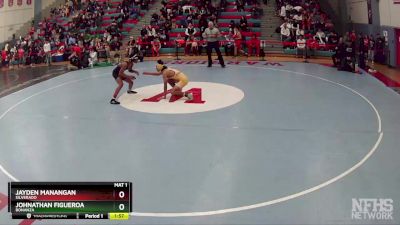 120 lbs Champ. Round 1 - Johnathan Figueroa, Bonanza vs Jayden Manangan, Silverado