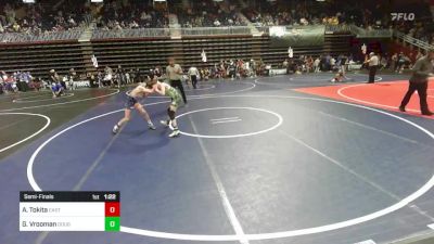 95 lbs Semifinal - Ayden Tokita, East Idaho Elite vs Gregory Vrooman, Douglas Wrestling Club