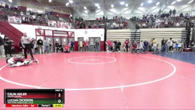 75-82 lbs Quarterfinal - Calin Adler, South Gibson vs Lucian Dickison, Western Wrestling Club