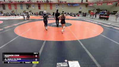 143 lbs Cons. Round 4 - Mckenzie Cook, Eureka vs Al Ghala Al Radi, Lakeland University