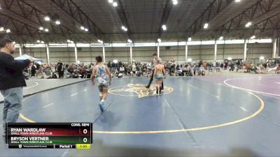 100 lbs Cons. Semi - Bryson Vertner, Small Town Wrestling Club vs Ryan Wardlaw, Small Town Wrestling Club