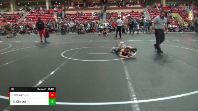 70 lbs Cons. Round 5 - Silas Chavez, Ridge Wrestling vs Isaac Steiner, Hoisington Jr Cardinals