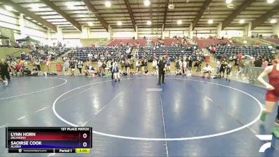 130 lbs 1st Place Match - Lynn Horn, Oklahoma vs Saoirse Cook, Alaska