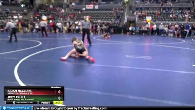 100 lbs Semifinal - Joey Cahill, Moen Wrestling Academy vs Aidan McClure, Arlington Cardinals WC