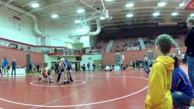 220 lbs 5th Place Match - William Glesing, New Palestine Junior High vs Parker Welker, Greencastle