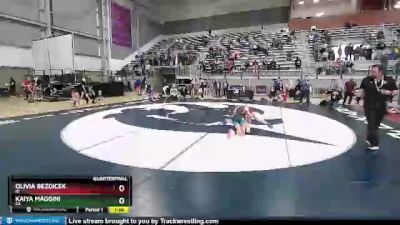 50 lbs Quarterfinal - Olivia Bezdicek, ID vs Kaiya Maggini, CA