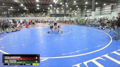 113 lbs Round 4 (6 Team) - Ben Proper, PIT BULL WRESTLING ACADEMY vs Titus Anderson, SHENANDOAH VALLEY WC