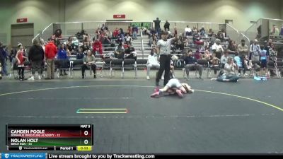 60 lbs Quarterfinal - Camden Poole, Donahue Wrestling Academy vs Nolan Holt, Birch Run