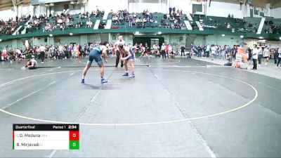 184 lbs Quarterfinal - Dylan Meduna, Unattached vs Brayden Mirjavadi, Grand Valley State