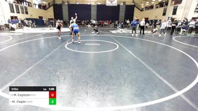 121 lbs Round Of 32 - Matteo Eagleson, Mt. Olive vs Mason Ziegler, Quakertown