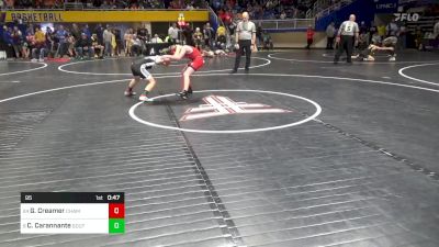 95 lbs Consi Of 16 #1 - Gabriel Creamer, Chambersburg vs Cayden Carannante, Southern Lehigh