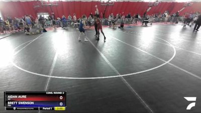 113 lbs Cons. Round 2 - Aidan Aure, WI vs Brett Swenson, MN