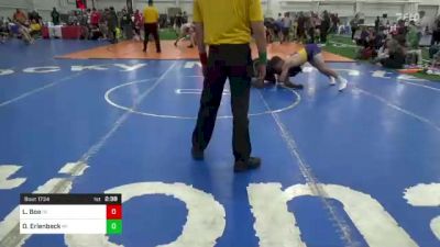 C-160 lbs Semifinal - Lucas Boe, IN vs D'marion Erlenbeck, MI