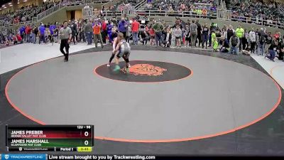 98 lbs Champ. Round 1 - James Marshall, Scappoose Mat Club vs James Preber, Hidden Valley Mat Club