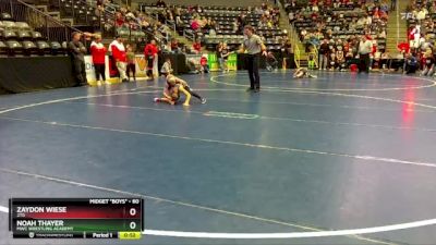 60 lbs Cons. Semi - Zaydon Wiese, 2TG vs Noah Thayer, MWC Wrestling Academy