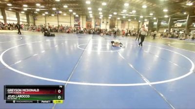 76 lbs Rd# 6- 9:00am Saturday Final Pool - Jojo LaRocco, PA Silver vs Greyson McDonald, Terps Xtreme