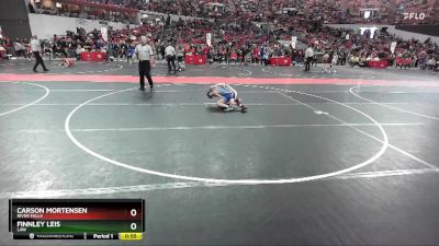 76 lbs Cons. Round 3 - Finnley Leis, LAW vs Carson Mortensen, River Falls