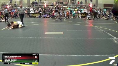 120 lbs Round 1 (6 Team) - Bryce Glaze, MO Outlaws vs Gage Williamson, Beast Mode WA