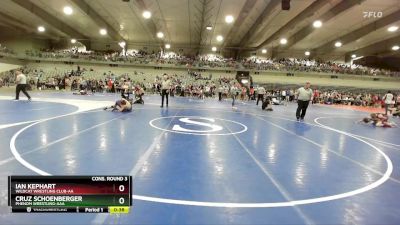 90 lbs Cons. Round 3 - Cruz Schoenberger, Phenom Wrestling-AAA vs Ian Kephart, Wildcat Wrestling Club-AA