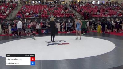 71 kg Cons 8 #2 - Owen McMullen, Bishop McCort High School Wrestling vs Mavrik Gregory, Ohio