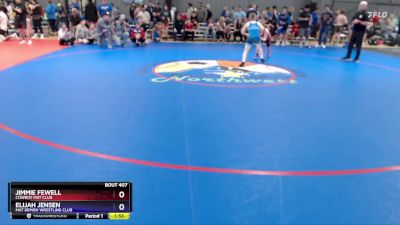 71-77 lbs Round 2 - Jimmie Fewell, Cowboy Mat Club vs Elijah Jensen, Mat Demon Wrestling Club