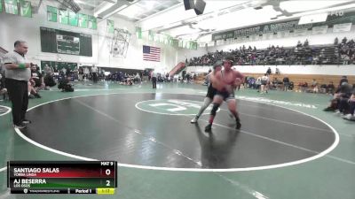 215 lbs Semifinal - AJ Beserra, Los Osos vs Santiago Salas, Yorba Linda