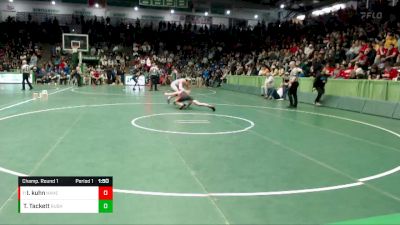 132 lbs Champ. Round 1 - Isaac Kuhn, Hamilton Heights vs Tuff Tackett, Rushville Consolidated