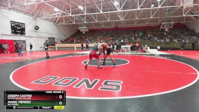 165 lbs Cons. Round 2 - Joseph Castro, Victor Valley College vs Mario Mendez, Rio Hondo