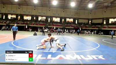 215 lbs Quarterfinal - Stosh Zalota, Malvern Prep vs Bryce Phillips, Mount Saint Joseph