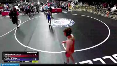 114 lbs Quarterfinal - Aaron Gonzalez, California vs Cole Cronan, Turlock Wrestling Club