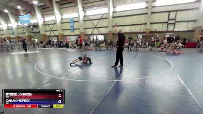 49 lbs 5th Place Match - Ryddik Johnson, OR vs Cadan McPeck, AK