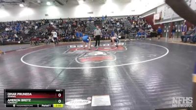 170 lbs Quarterfinal - Ameron Bretz, Tonasket vs Omar Pruneda, Warden