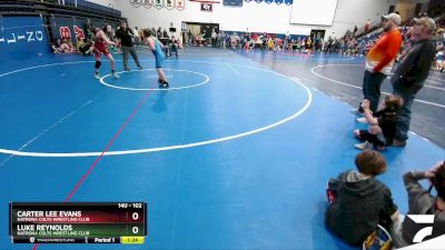 102 lbs Round 1 - Carter Lee Evans, Natrona Colts Wrestling Club vs Luke Reynolds, Natrona Colts Wrestling Club