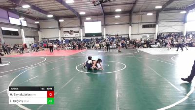 106 lbs Semifinal - Haig Bayrakdarian, The Club vs Logan Begody, Bear WC