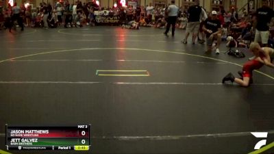 56 lbs Cons. Round 3 - Jett Galvez, Barn Brothers vs Jason Matthews, No Name Wrestling