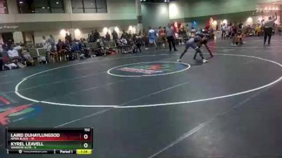 132 lbs Round 3 (16 Team) - Laird Duhaylungsod, NFWA Black vs Kyrel Leavell, Warrior Elite