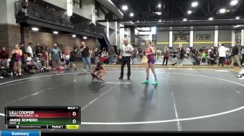 100 lbs Finals (2 Team) - Lilli Cooper, FEWTeamIA Purple vs Andie Romero, SOTM