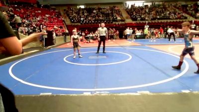 83 lbs Semifinal - Ripken Eubanks, Genesis Wrestling vs Collin Randall, Keystone Kids Sand Springs