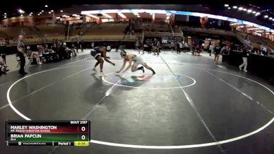 144 lbs Cons. Round 7 - Brian Papcun, Ola vs Marley Washington, Mt. Pisgah Christian School