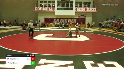 141 lbs Quarterfinal - Matt Kazimir, Columbia vs Tyler Hunt, Navy