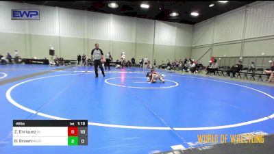 46 lbs Semifinal - Zane Enriquez, Takedown Elite 9u vs Bowen Brown, MOJO 9U