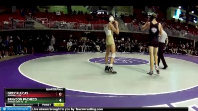 106 lbs Quarters & Wb (16 Team) - Braydon Pacheco, Garden City HS vs Grey Klucas, Waverly