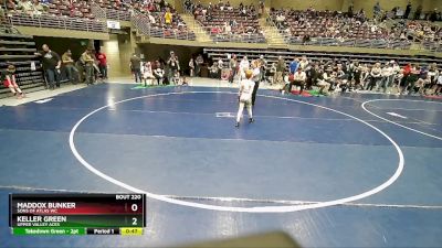 66 lbs Quarterfinal - Keller Green, Upper Valley Aces vs Maddox Bunker, Sons Of Atlas WC