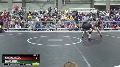 185 lbs Quarterfinal - Olyvia Besco, Wichita Wrestling Club vs Adalynn Hutto, Columbus Wrestling Club