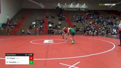 157 lbs Consolation - BJ Clagon, Rider University vs Ryan Yorkdale, George Mason University