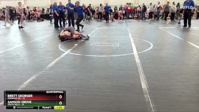 92 lbs Quarterfinals (8 Team) - Samson Grove, South Hills vs Brett Georger, Donahue WA